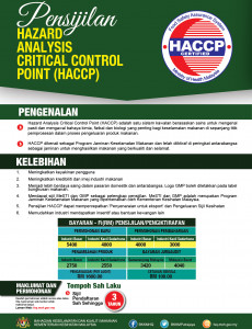 BKKM - Pensijilan Hazard Analysis Critical Control Point (HACCP)